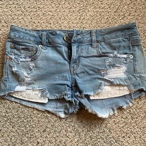 American Eagle Jean Shorts — Super Low Shortie